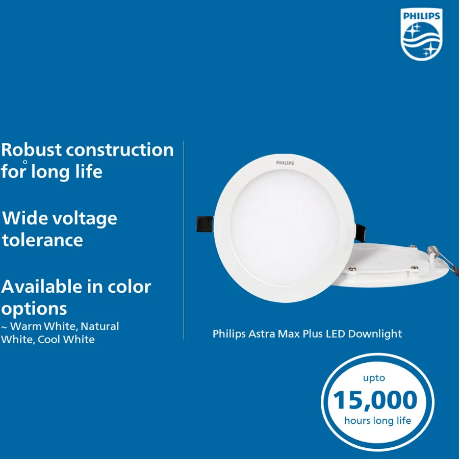 15W Round Astra Max Plus LED Down Light